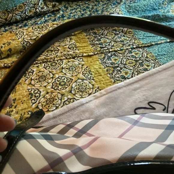 Burberry Brown and Cream Plaid Shoulder Bag AUTHENTIC - Picture 6 of 9